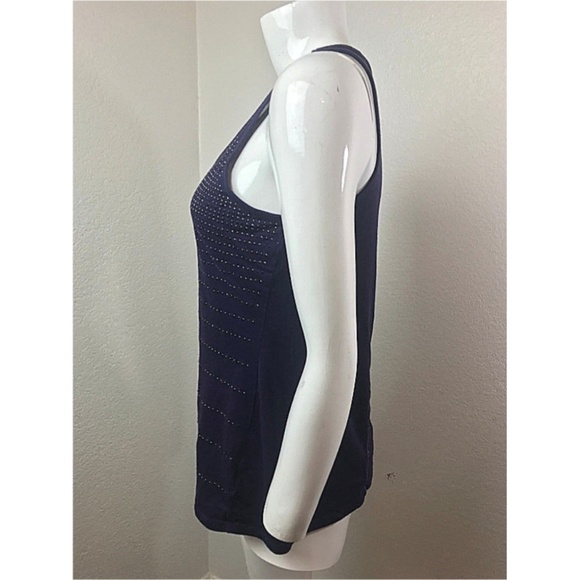 EXPRESS Tank Top Purple small Embellished Cotton - Picture 3 of 7